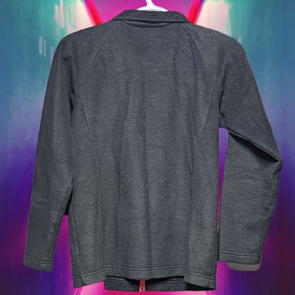 Girl's Columbia Fleece Size L Black‎ with Pink Zipper - Picture 2 of 2